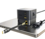 מטען שולחני Baseus 100W SuperGaN עם כבל מובנה